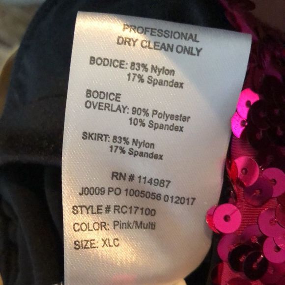 Neon dance costume Revolution Let's Go Girls Dance Costume Sz XLC/style# RC17100 - Picture 13 of 16